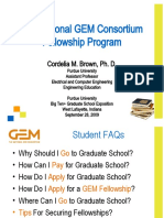 The National GEM Consortium Fellowship Program: Cordelia M. Brown, Ph. D