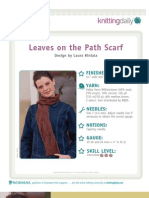 Leaves On The Path Scarf