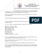 Port Said University Faculty of Engineering. Mech. Power Eng. Dept. Energy Resources 3 Year Mechanical Power Eng. Dept. Sheet No. (8) : Wind Energy