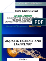 Aquatic Ecology and Limnology