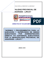 Directiva M. P. Angaraes Ejec. Ad