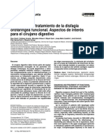 Diagnóstico y Tratamiento de La Disfagia Orofaríngea Funcional. Aspectos de Interés para El Cirujano Digestivo