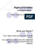 Child Rights in The Constitution of India