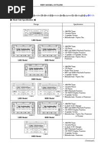 Audio System: MO-16 New Model Outline