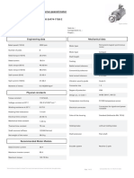 Data Sheet For SIMOTICS S-1FK7 Servo Geared Motor