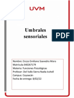 Umbrales Sensoriales