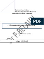 Chromatographie en Phase Gazeuse DR F.BELAIDI