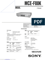 Service Manual: MCE-F88K