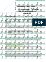 Learning Activity Sheet Contemporary Philippine Arts From The Regions Grade 12