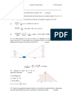 Examen de Trigonometría