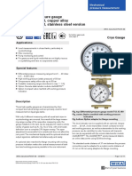 Differential Pressure Gauge Model 712.15.160, Copper Alloy Model 732.15.160, Stainless Steel Version