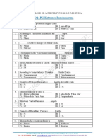 MCQ Panchakarma