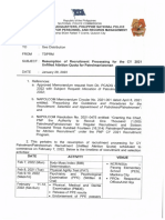 Resumption of Recruitment Processing For The CY 2021 Unfilled Attrition Quota For Patrolman Patrolwoamn