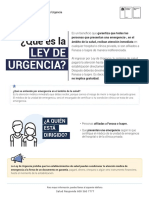 ¿Qué Es La: Ley de Urgencia?