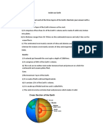 Inside Our Earth 1. Write Briefly About Each of The Three Layers of The Earth. Illustrate Your Answer With A Suitable Diagram. A. Crust