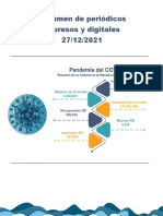 Resumen de Periodicos Impresos y Digitales Lunes 27 de Diciembre