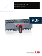 Motorized Change-Over Switches OTM - F - C Installation and Operating Instructions