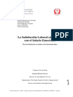 La Satisfaccion Laboral en Relacion Con El Salario Emocional