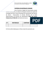 Actas de Entrega de Cloro A Las O.C.