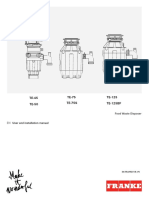 TE-45 TE-50 TE-75 TE-75S TE-125 TE-125BF: User and Installation Manual