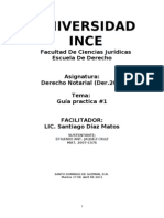 Guia Practica#1, Derecho Notarial, Der