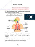 Diffusion and Gas Exchange