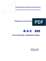 Https - WWW - Aerocivil.gov - Co - Normatividad - RAC - RAC 209 - Facilitación Del Transporte Aéreo