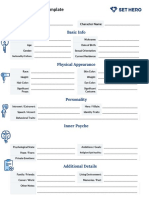 Character Profile Template