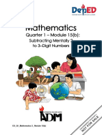 Mathematics: Quarter 1 - Module 15 (B)