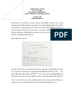 Multivariable Calculus Dr. S. K. Gupta Department of Mathematics Indian Institute of Technology, Roorkee Lecture - 08 Differentiability-II