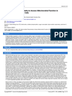 High-Resolution Respirometry To Assess Mitochondrial Function in