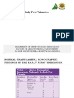 Ultrasound of The Early First Trimester