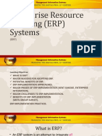 Chapter 11 Enterprise Resource Planning (ERP) Systems