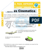 Ficha Que Es Cinematica para Sexto de Primaria