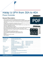 Relay S-3PH From 30A To 40A: Power Controller