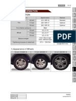 Specification: 1) Appearance of Wheels