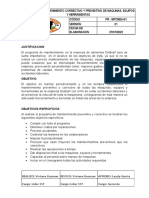 Programa de Mantenimiento de Maquinas.