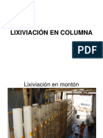 Lixiviación en Columna