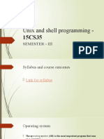 Unix and Shell Programming - : Semester - Iii