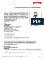 Technical Data Sheet: MX8534 Standard/Quick Response Extended Coverage ELO Pendent Sprinkler K11.2