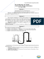 TD Mecanique Des Fluides LP ER 2019 2020