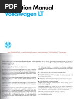 1991 VW LT Owners ManualWM