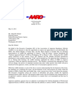 AARO Comment Letter On UAD - Dated 5-11-11