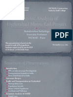 Economic Analysis of Hyderabad Metro Rail Project: Ramakrishna Nallathiga Associate Professor Nicmar - Pune