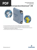 Hoja de Datos Del Producto Rosemount 248 Transmisor de Temperatura Es Es 75006