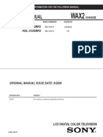 Service Manual: KDL-V32XBR2 KDL-V32XBR2