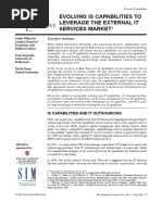 L4 Option 1 EVOLVING IS CAPABILITIES TO LEVERAGE THE EXTERNAL IT SERVICES MARKET Willcocks Reynolds Feeny 2007