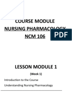 WK 1 Pharma Intro, Priciples and Routes of Drug Administration