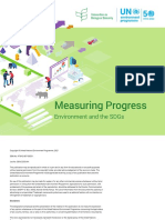 Measuring Progress: Environment and The Sdgs