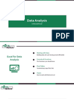 Data Analysis: in Microsoft Excel